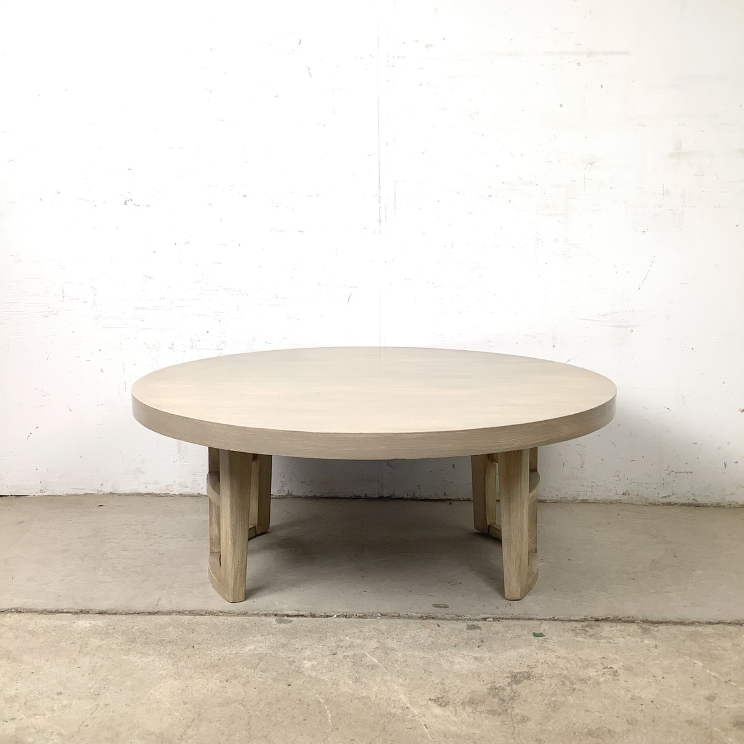 Vintage Round Low Coffee Table - image-13