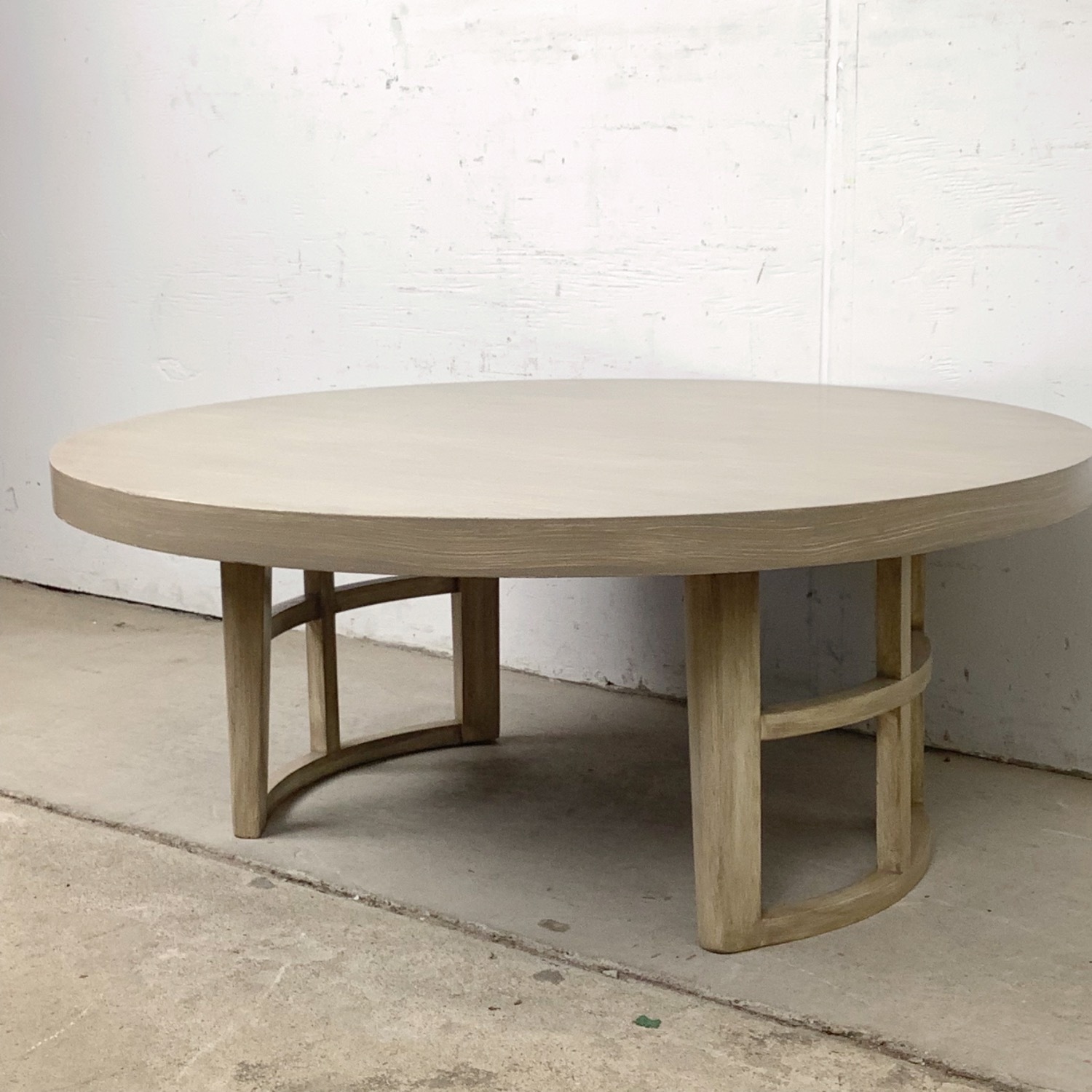 Vintage Round Low Coffee Table - image-7