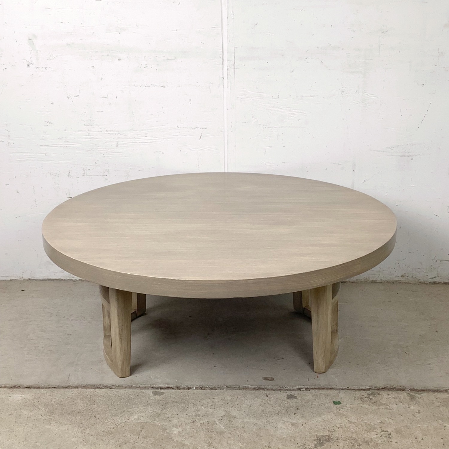 Vintage Round Low Coffee Table - image-4