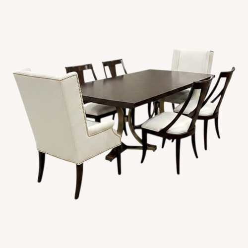 Used Ethan Allen Dark Brown Wood Dining Sets for sale on AptDeco