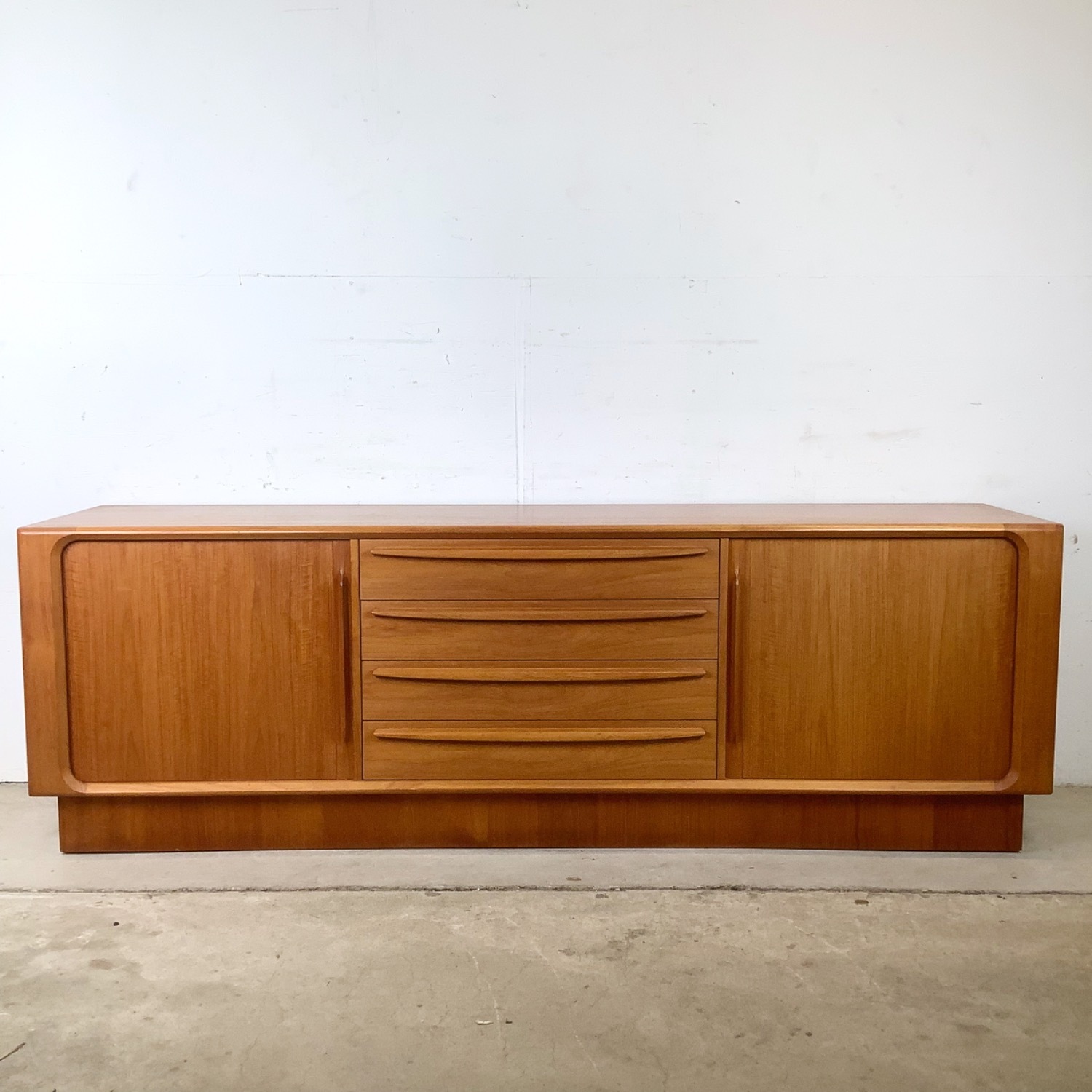 Danish Teak Tambour Credenza - image-1