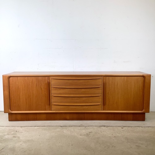 Used  Danish Teak Tambour Credenza for sale on AptDeco