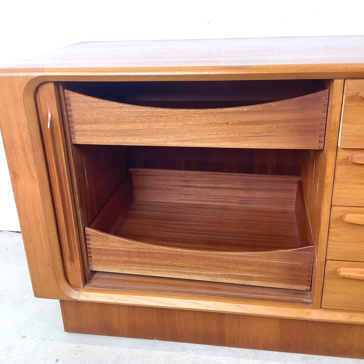 Danish Teak Tambour Credenza - image-19