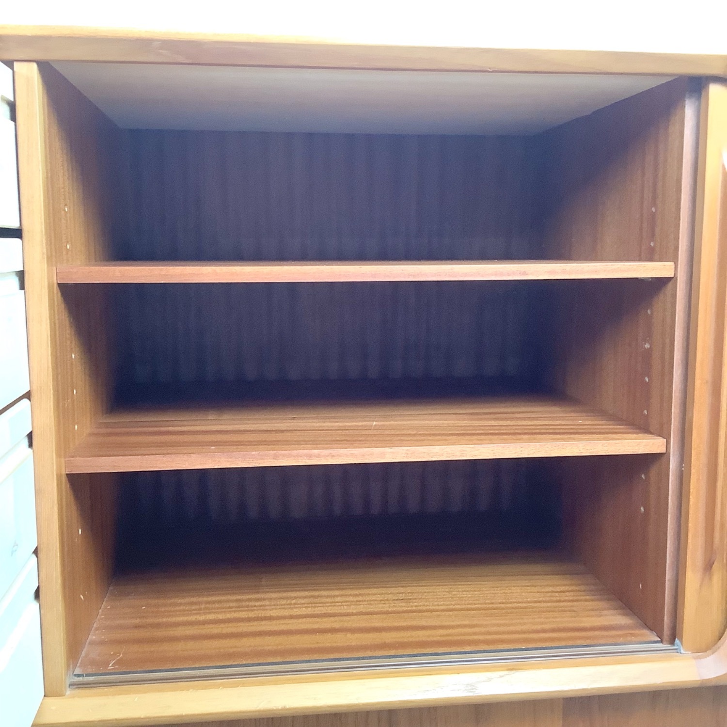 Danish Teak Tambour Credenza - image-20