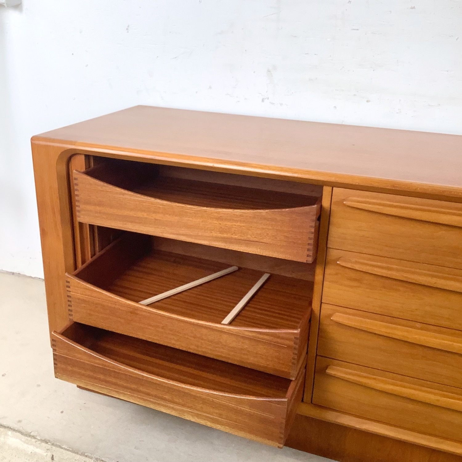 Danish Teak Tambour Credenza - image-18