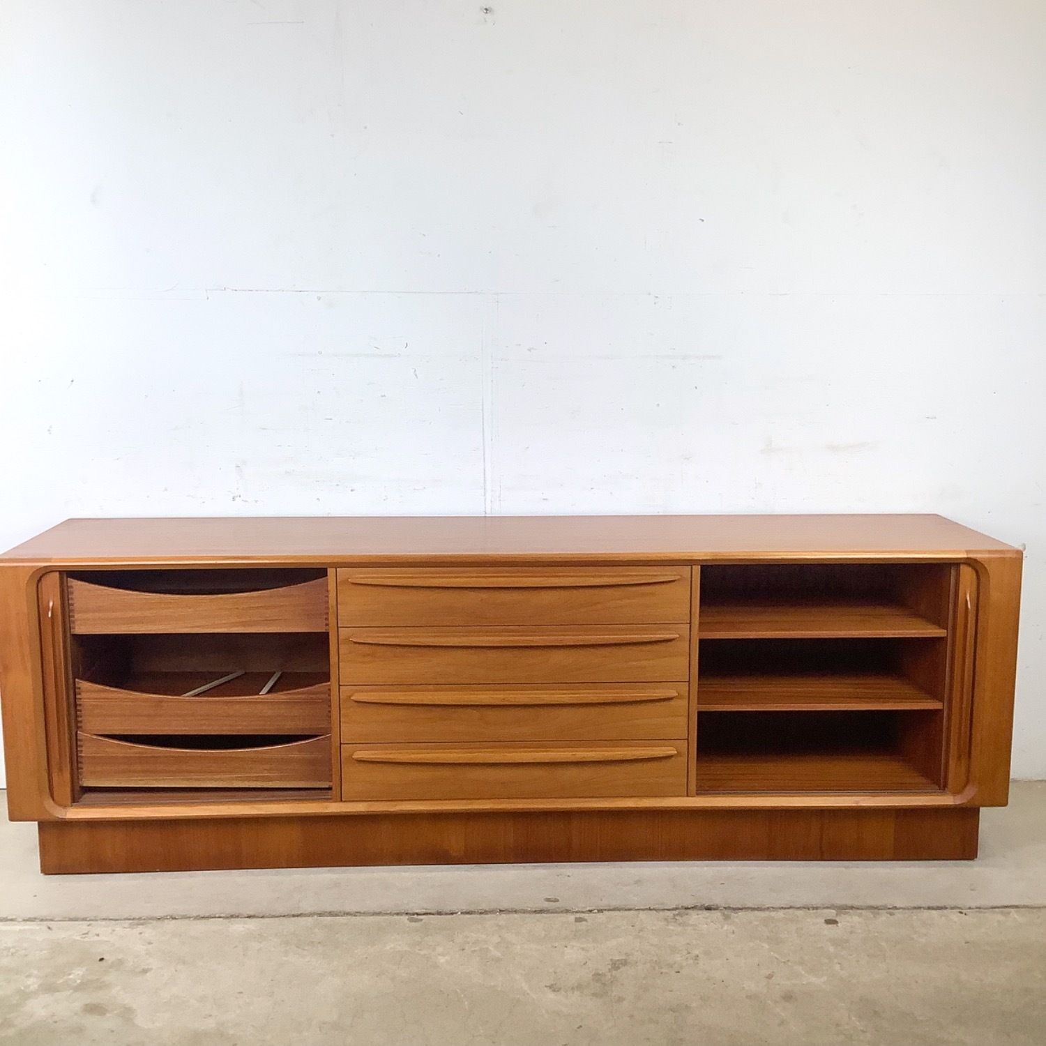 Danish Teak Tambour Credenza - image-17