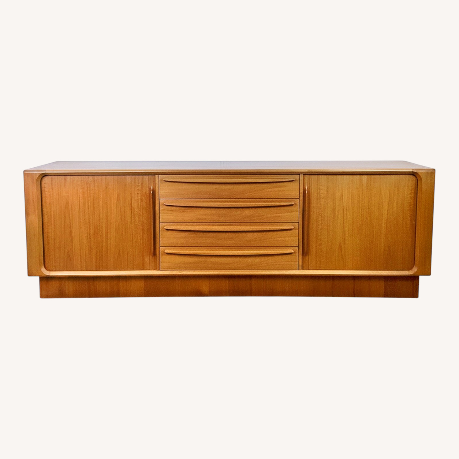 Danish Teak Tambour Credenza - image-0