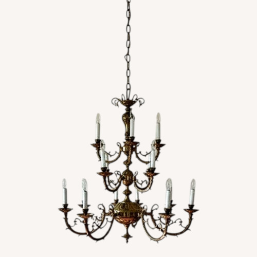 Used Vintage/Antique Brass Ceiling Lamp for sale on AptDeco