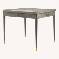 Bungalow 5 Bertram Light Gray Wood Game Table
