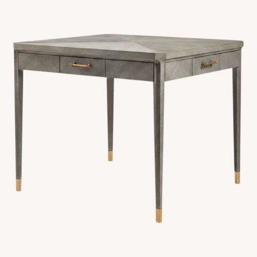 Used Bungalow 5 Bertram Light Gray Wood Game Table for sale on AptDeco