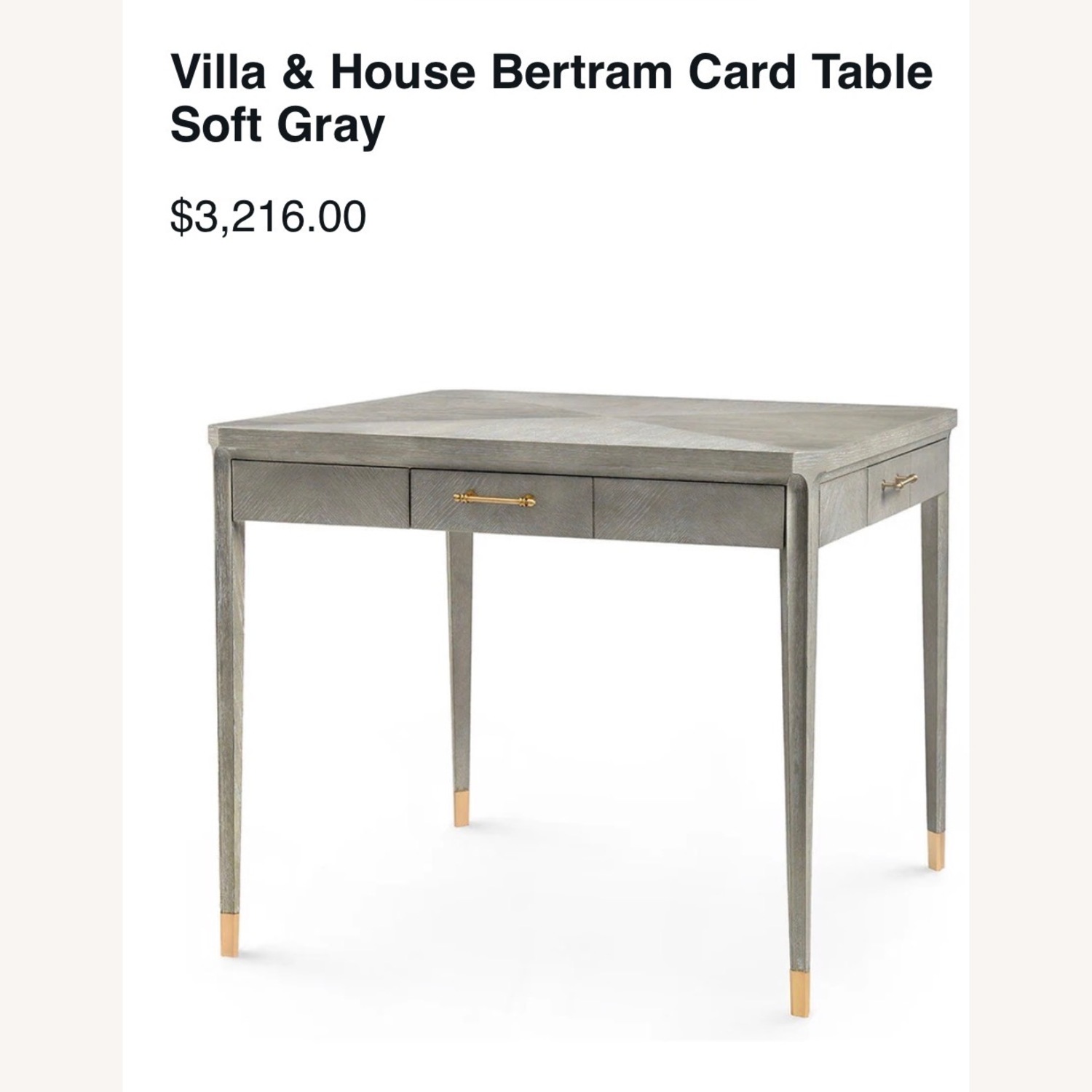 Bungalow 5 Bertram Light Gray Wood Game Table - image-5