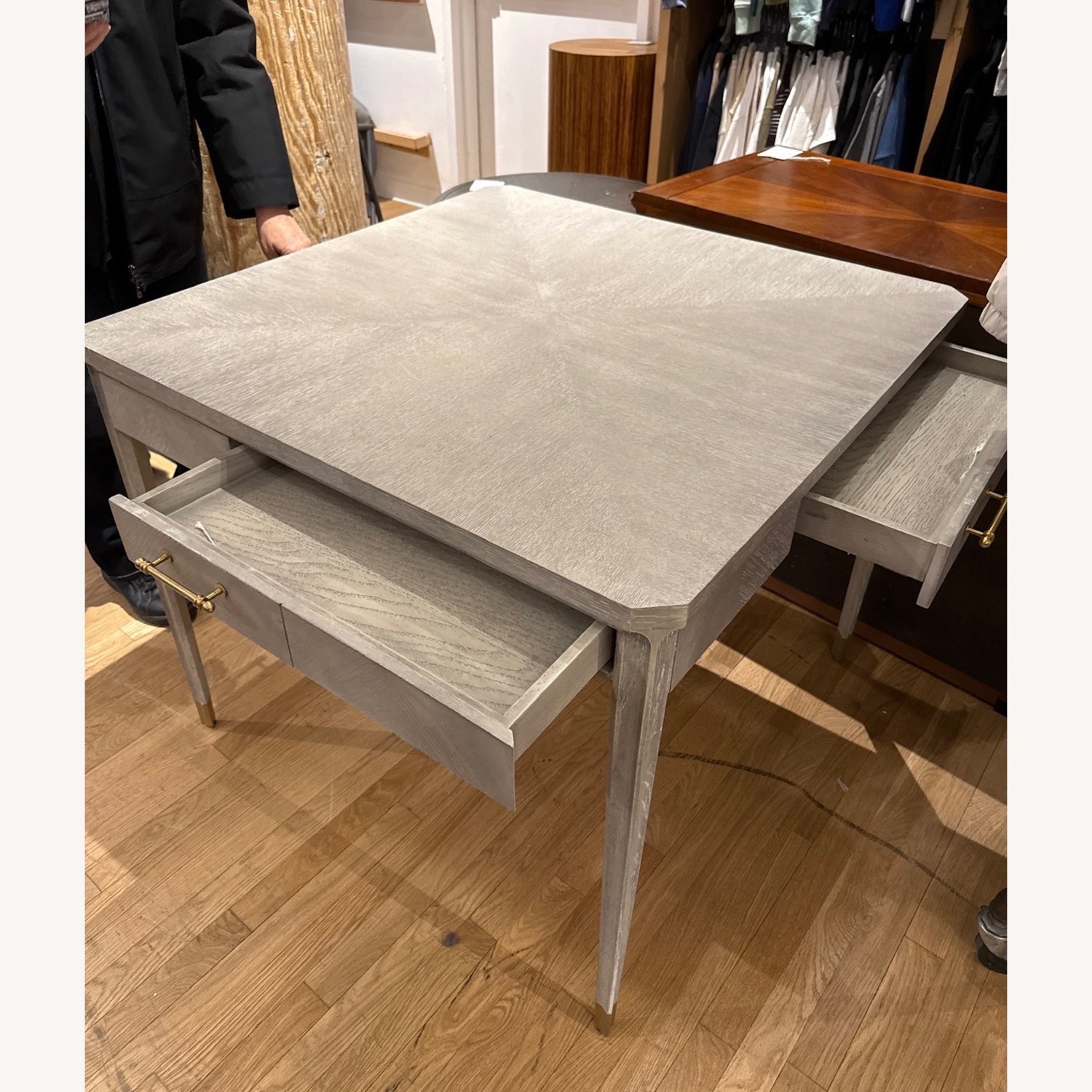 Bungalow 5 Bertram Light Gray Wood Game Table - image-4