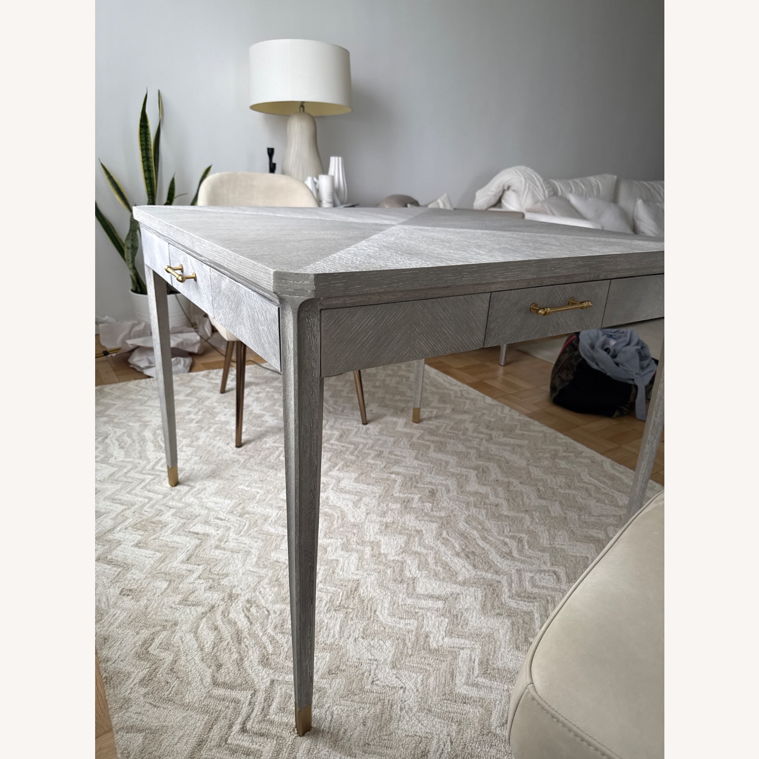 Bungalow 5 Bertram Light Gray Wood Game Table - image-9