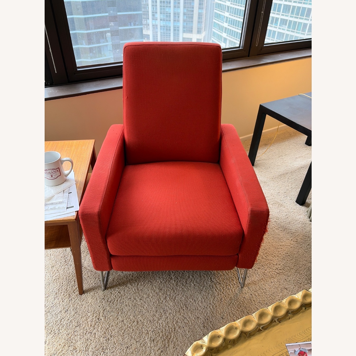 Design Within Reach Flight Orange Recliner - image-8