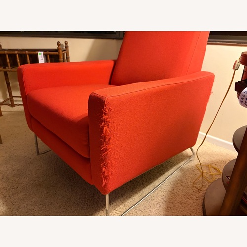 Used Design Within Reach Flight Orange Recliner for sale on AptDeco