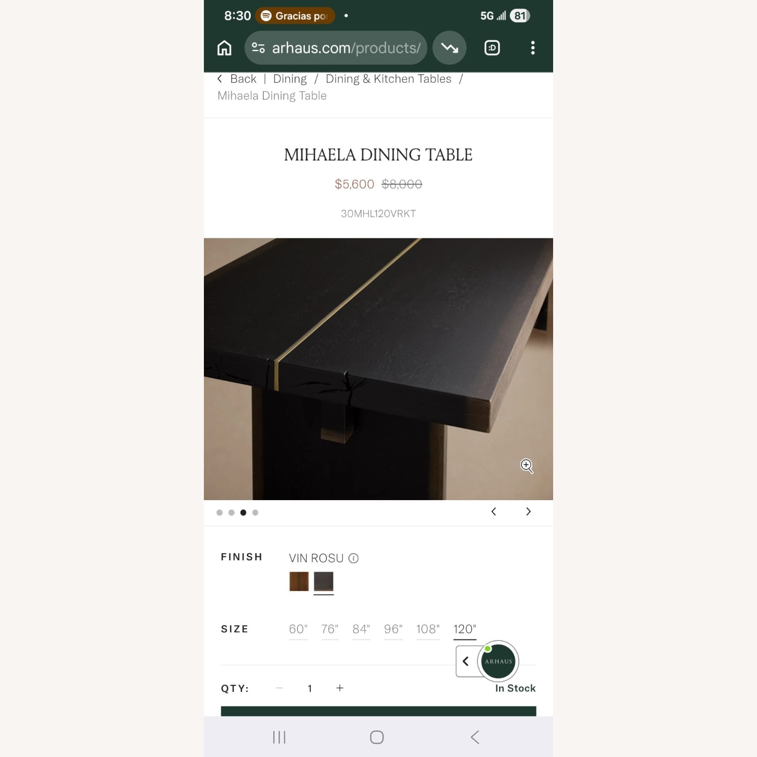 Arhaus Mihaela Dining Table - image-2