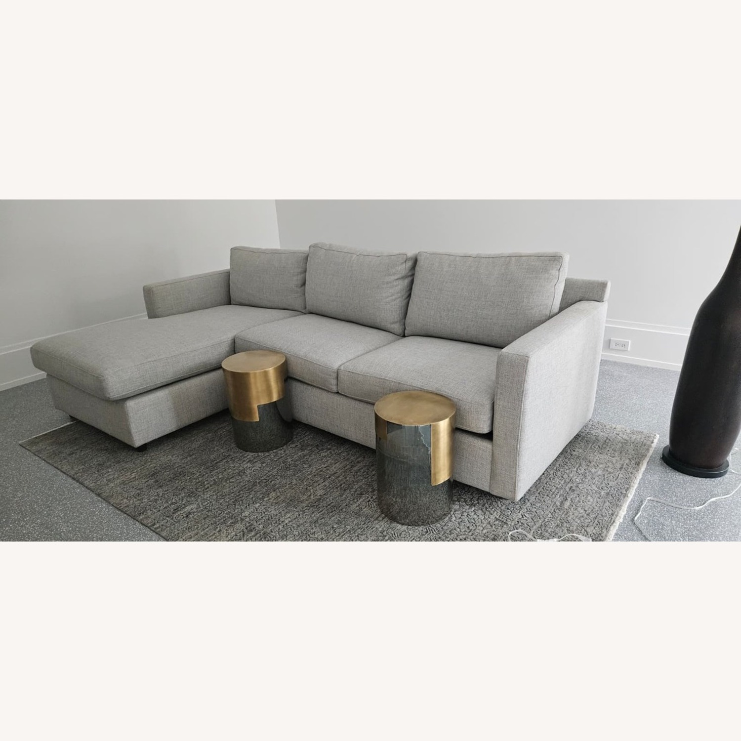 Crate & Barrel Barrett II 2-Piece Sectional Sofa with Chaise Lounge - image-2