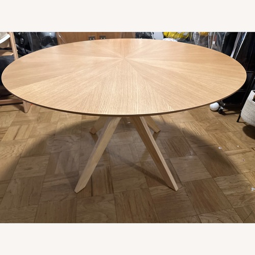 Used AllModern Fenway Natural Wood Dining Table for sale on AptDeco