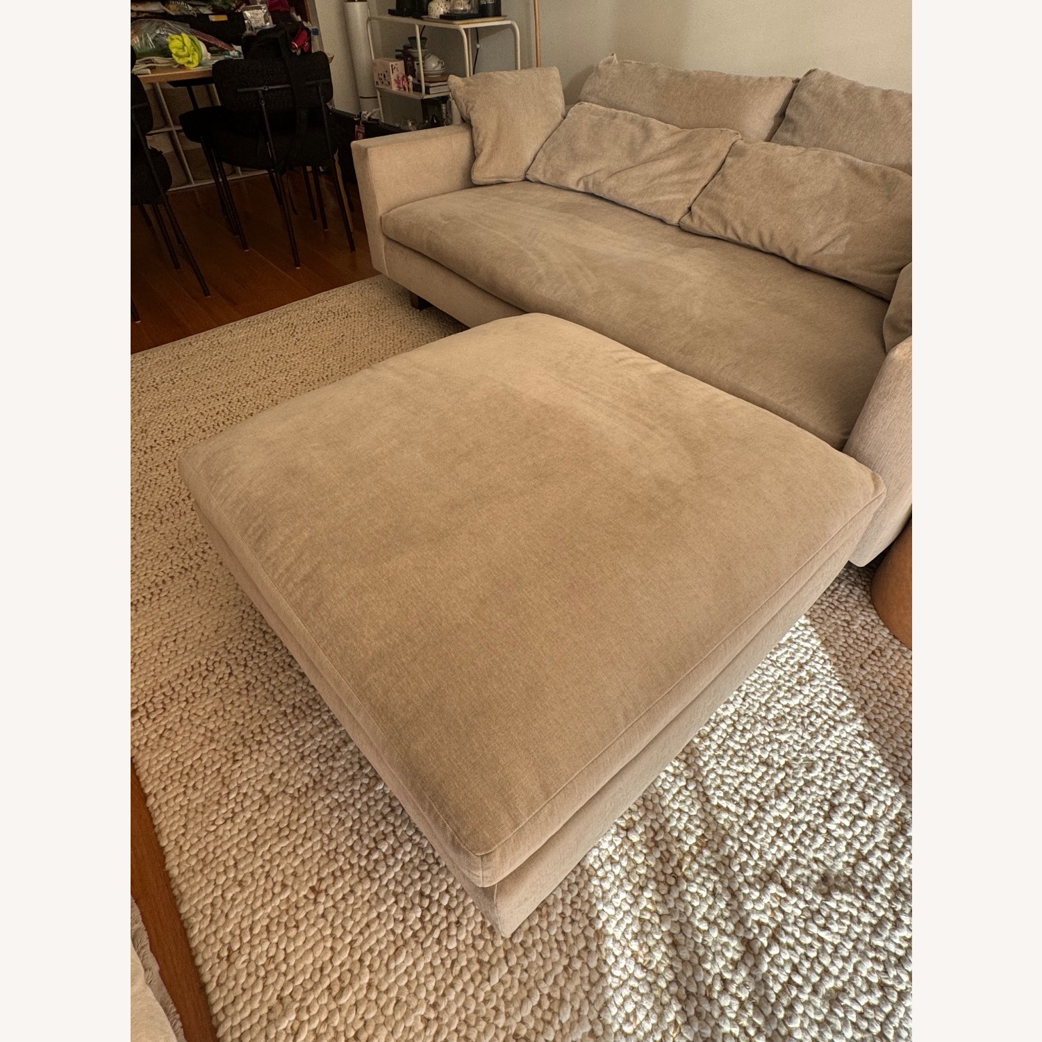 West Elm Harmony XL Bench Sofa 82” & Ottoman - image-6