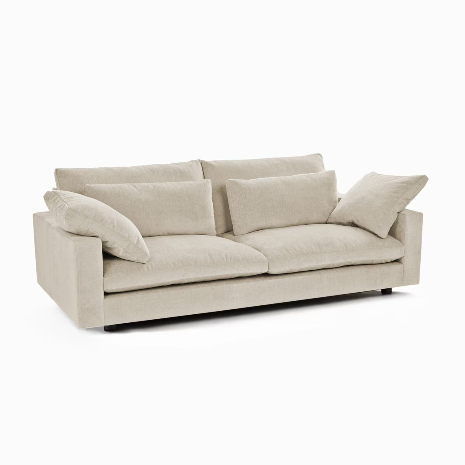 West Elm Harmony XL Bench Sofa 82” & Ottoman - image-7