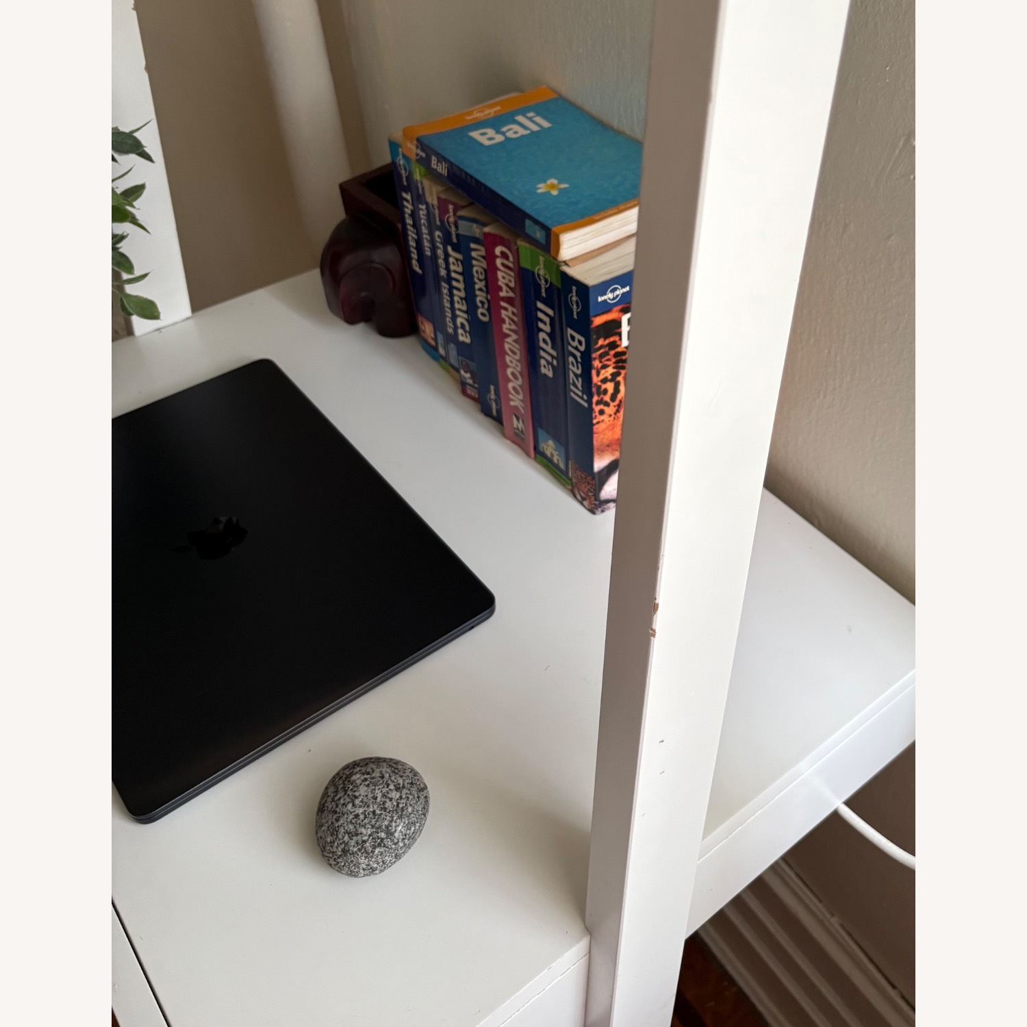 Crate & Barrel Sawyer White Leaning Wall Desk - image-4