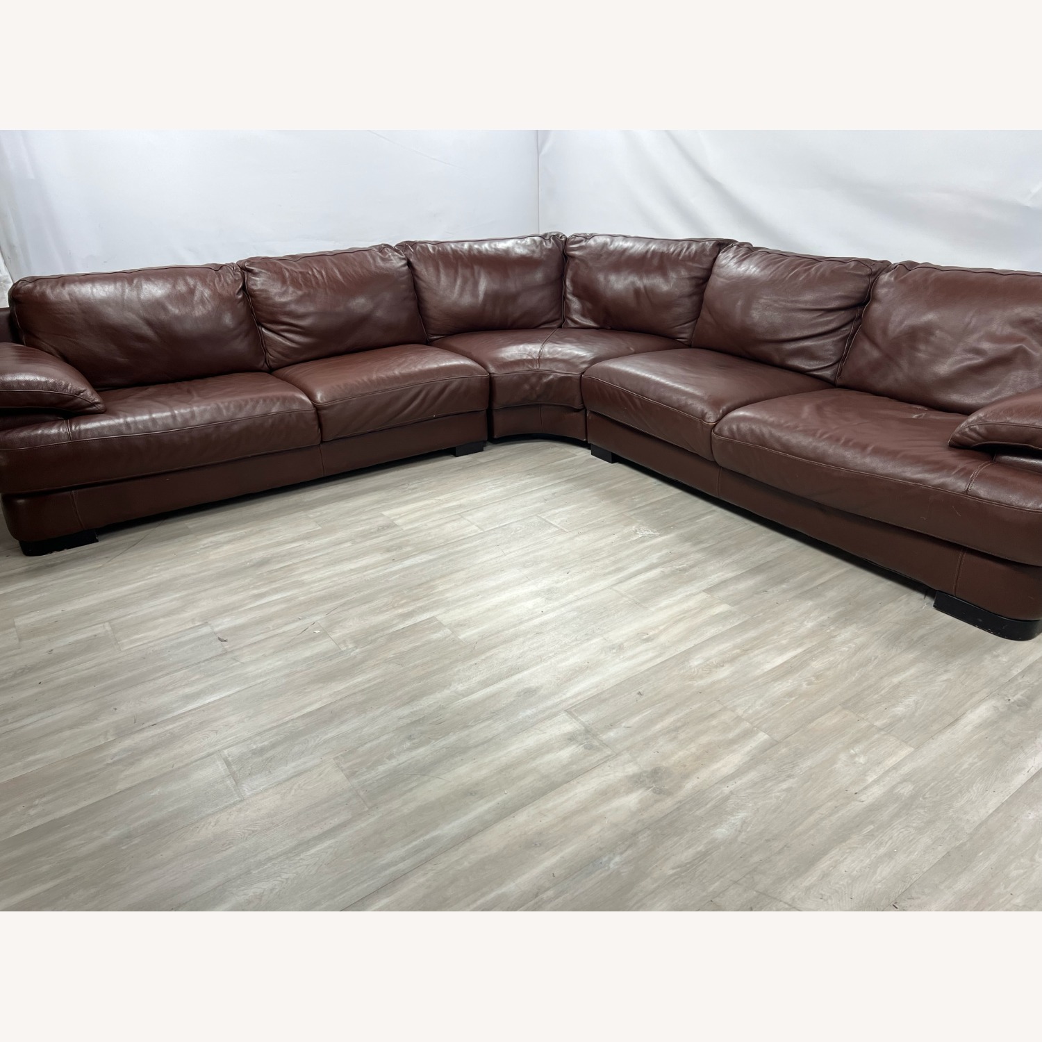 Chateau D’ Ax Brown Leather Sectional - image-8