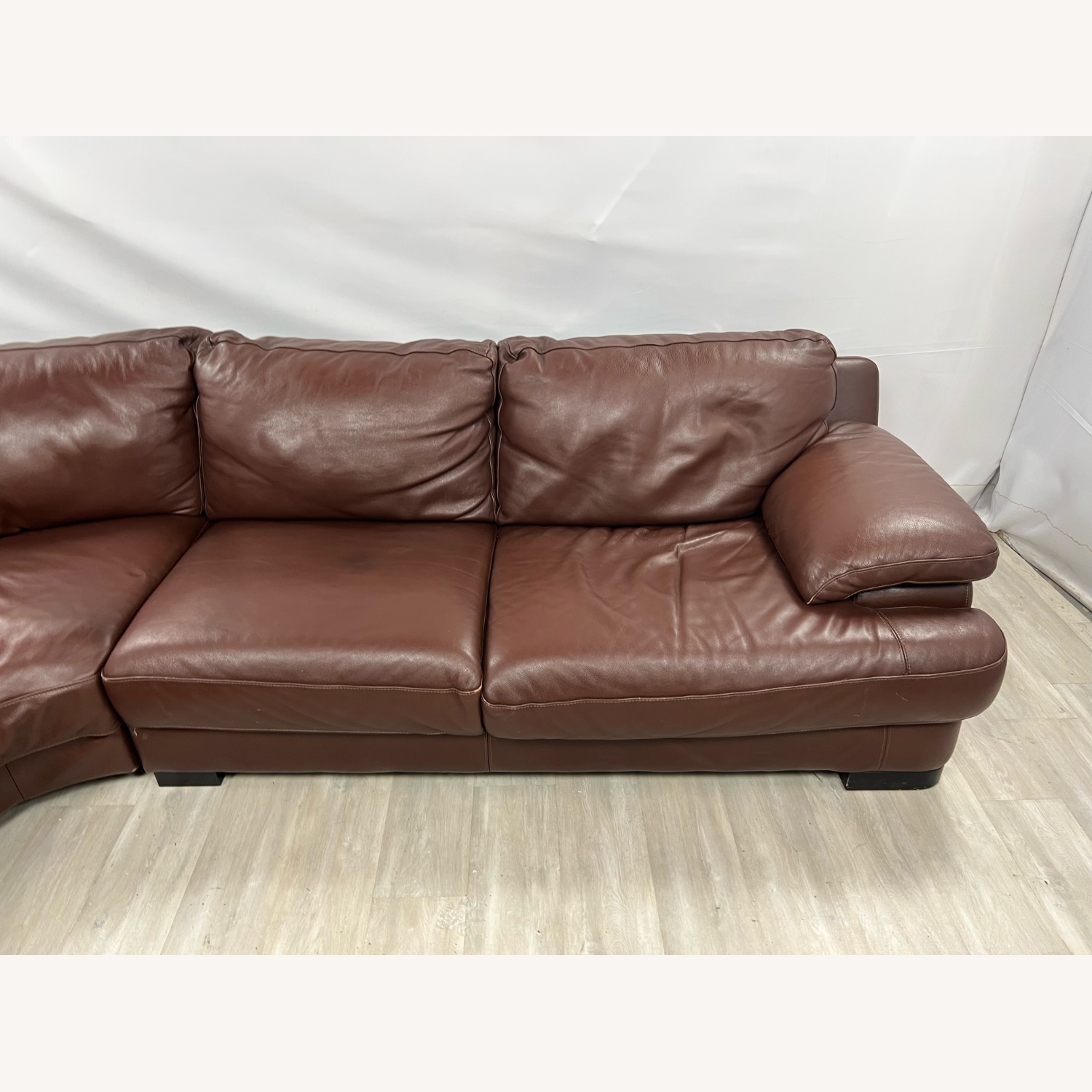Chateau D’ Ax Brown Leather Sectional - image-7