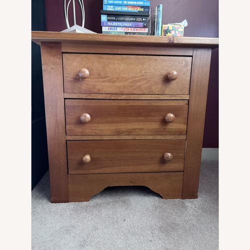 Used Vintage/Antique Finds Light Brown Nightstand for sale on AptDeco