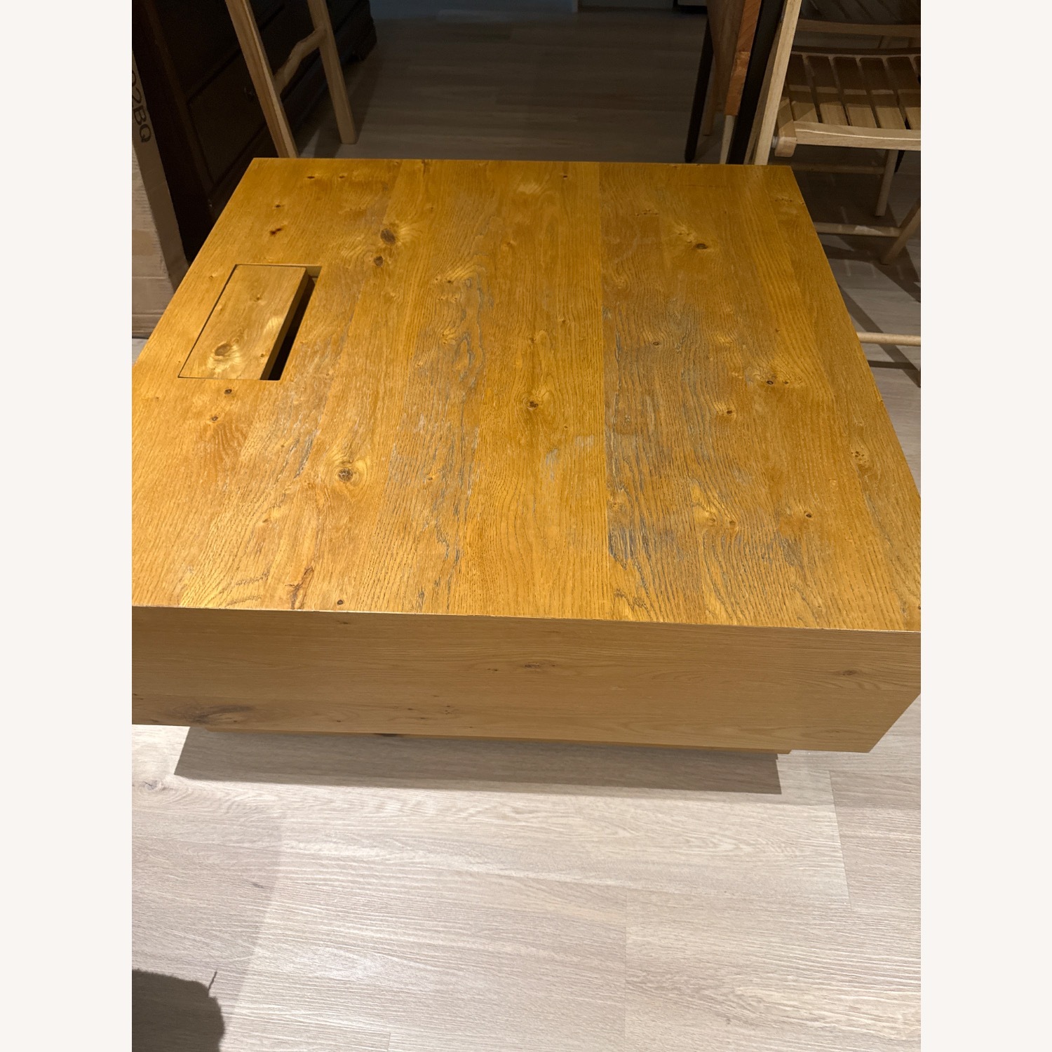 West Elm Natural Wood Coffee Table - image-1