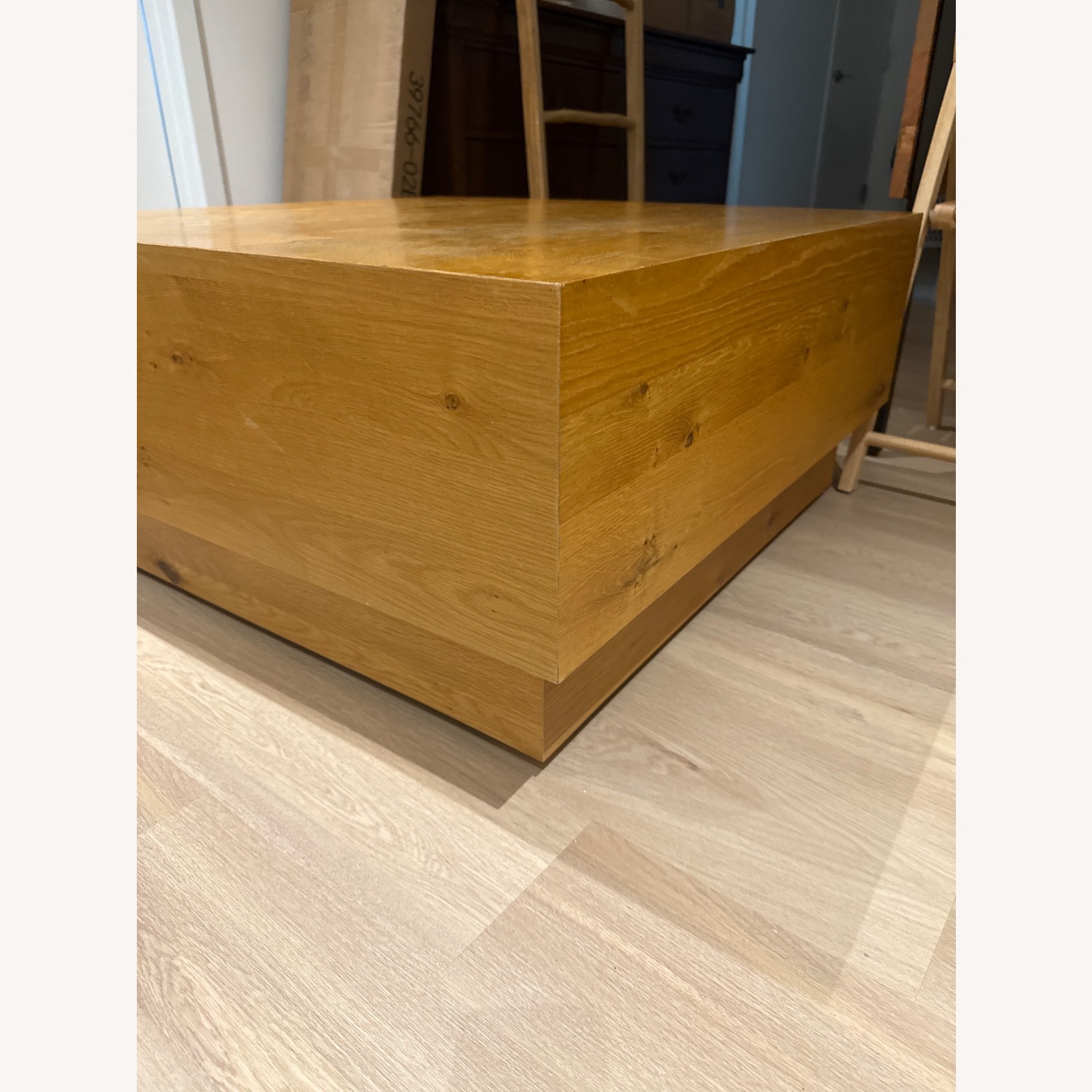 West Elm Natural Wood Coffee Table - image-2