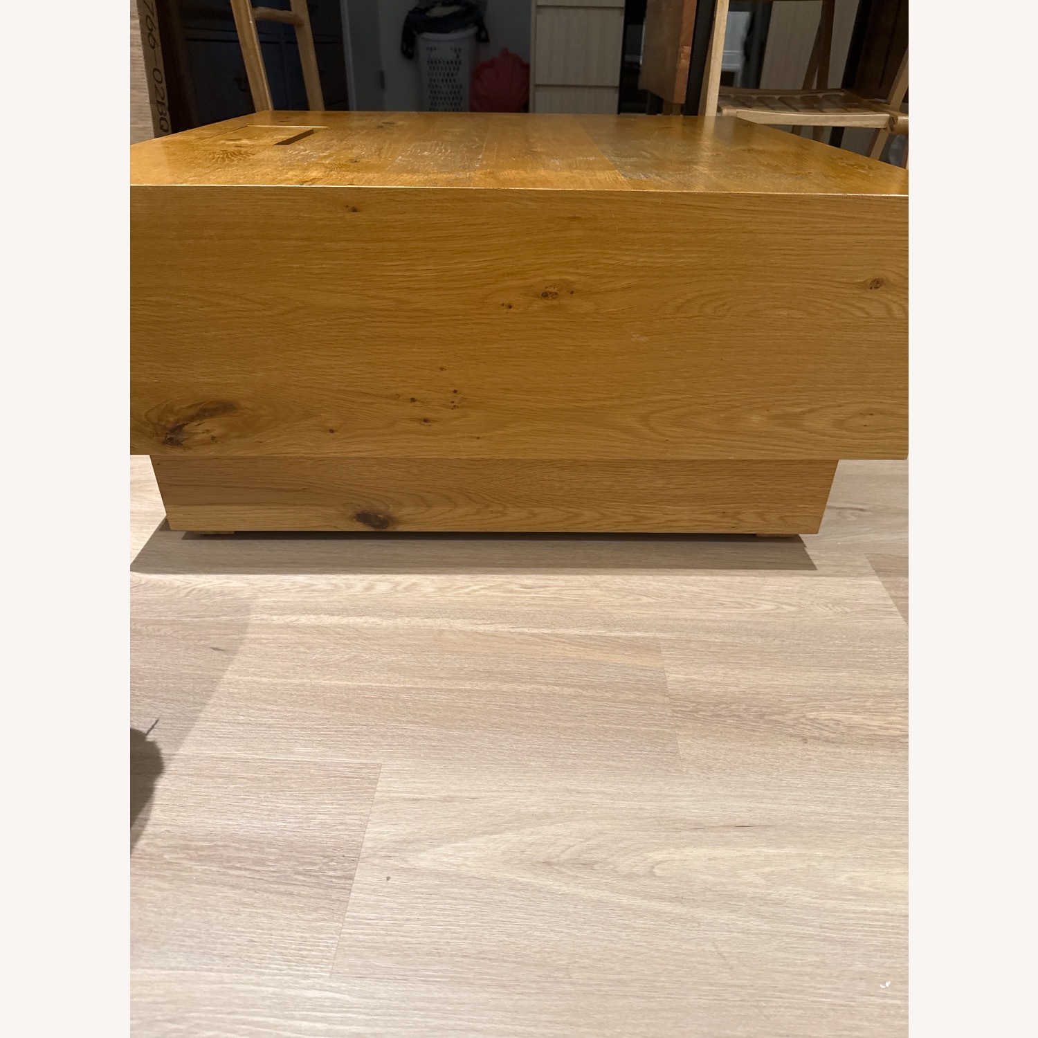 West Elm Natural Wood Coffee Table - image-4