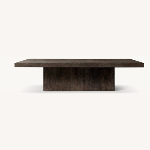 Used Restoration Hardware Oak Coffee Table for sale on AptDeco