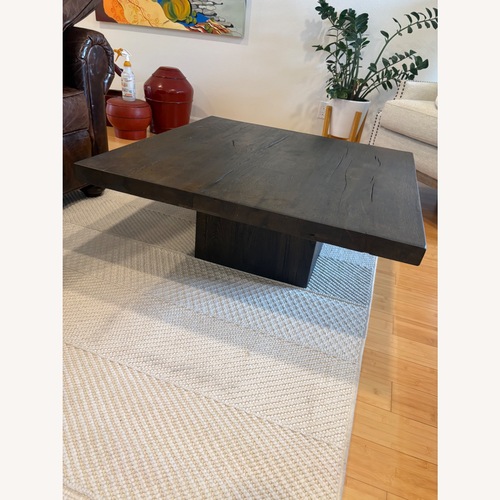Used Restoration Hardware Oak Coffee Table for sale on AptDeco
