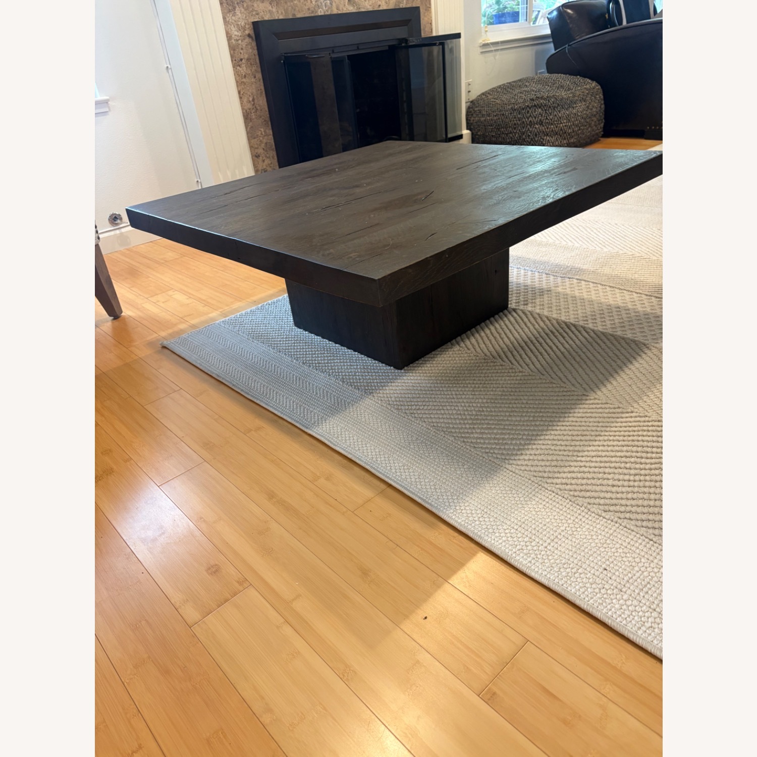 Restoration Hardware Oak Coffee Table - image-2