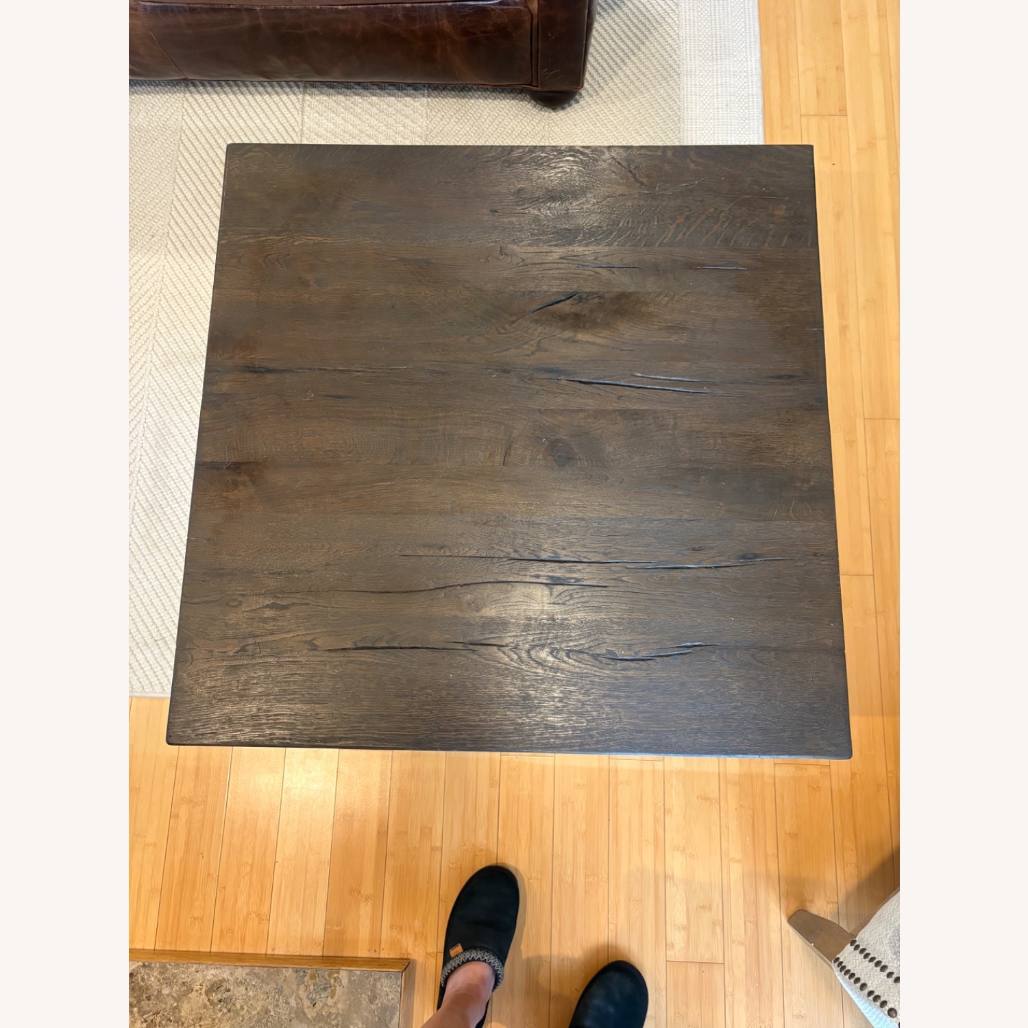 Restoration Hardware Oak Coffee Table - image-3
