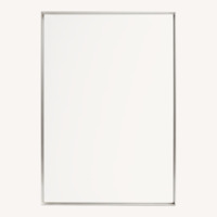 Dovetailed Aluminum Wall Mirror Dated 1957