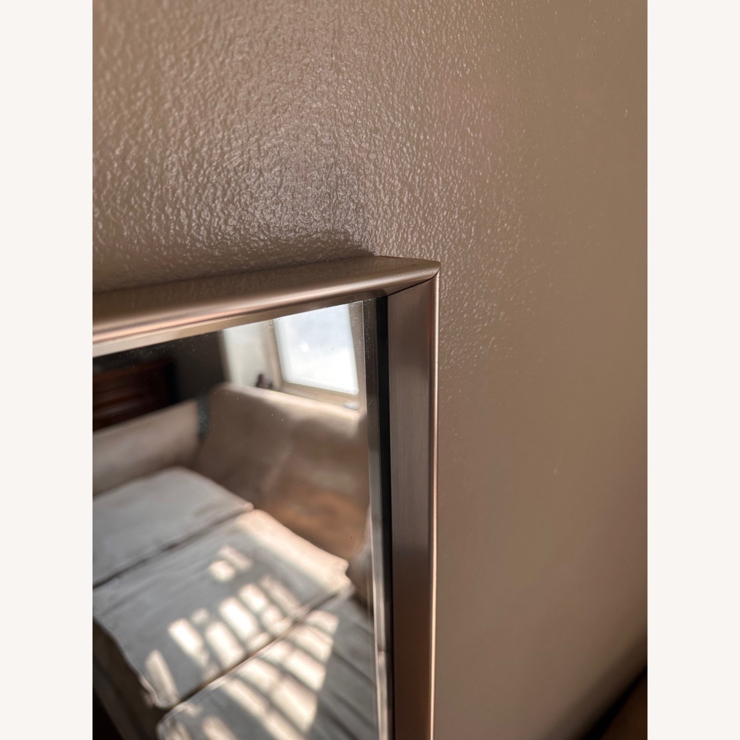 Dovetailed Aluminum Wall Mirror Dated 1957 - image-7