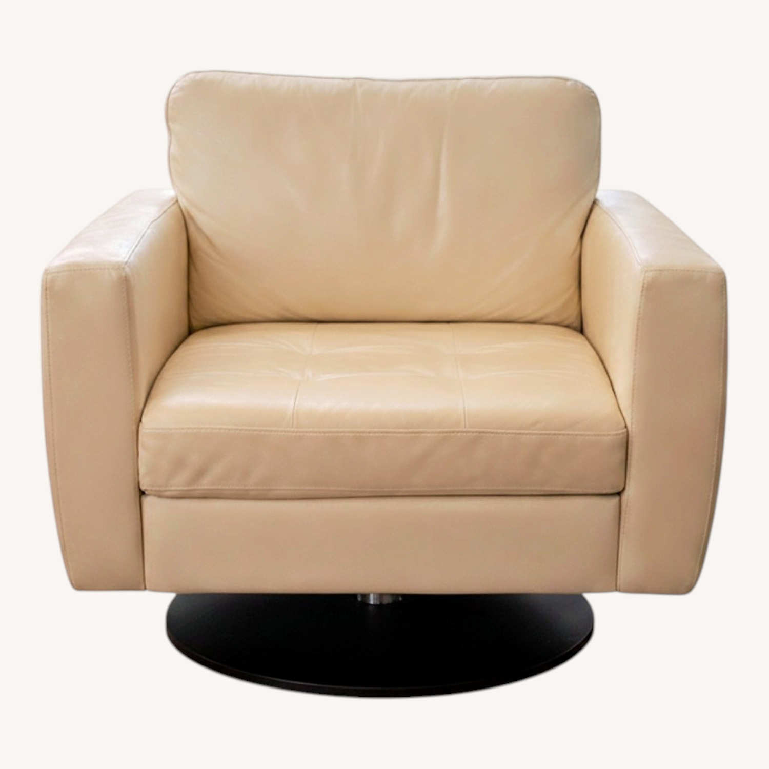 Macy's Leather Armchair - image-0