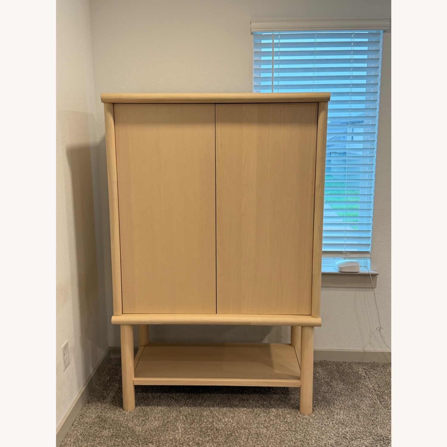 Living Spaces Georgiana Natural Wood Bar Cart - image-1