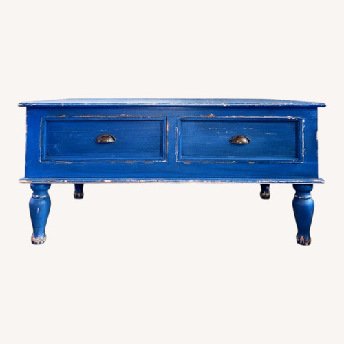 Used Vintage French Coffee Table (4-Drawer) for sale on AptDeco