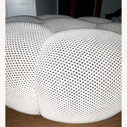 Used Roche Bobois Bubble White Fabric Ottoman for sale on AptDeco