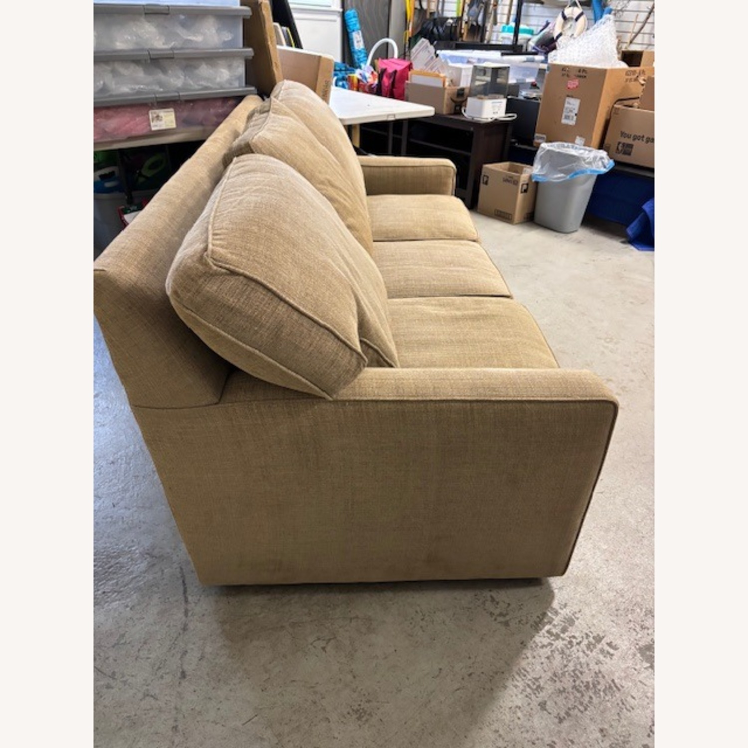 Natural Fabric 3+ Seater Sofa - image-4