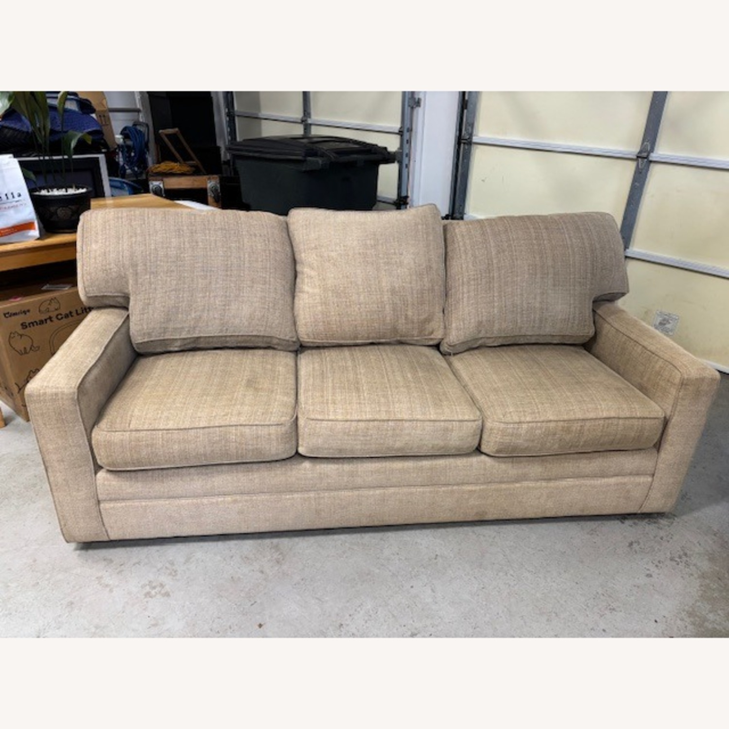 Natural Fabric 3+ Seater Sofa - image-2