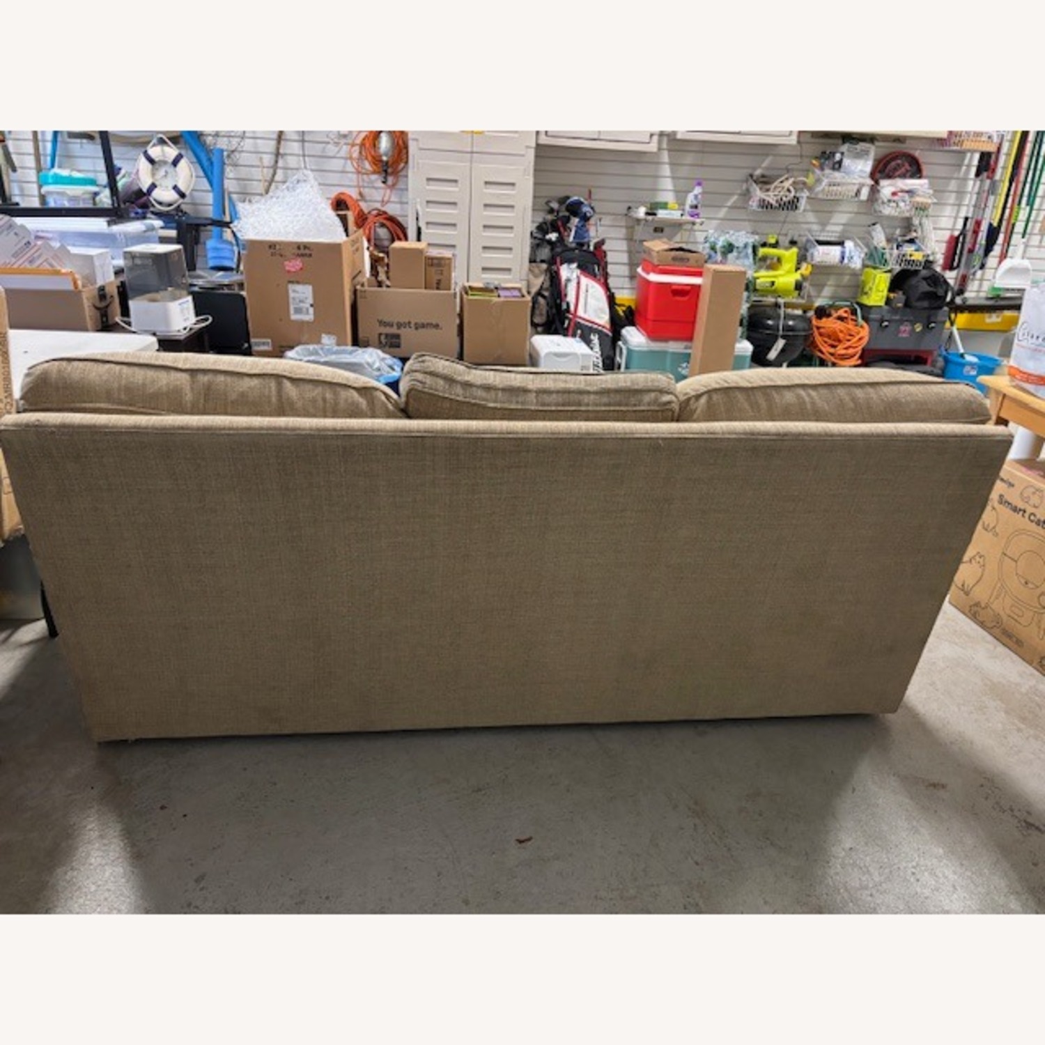 Natural Fabric 3+ Seater Sofa - image-3
