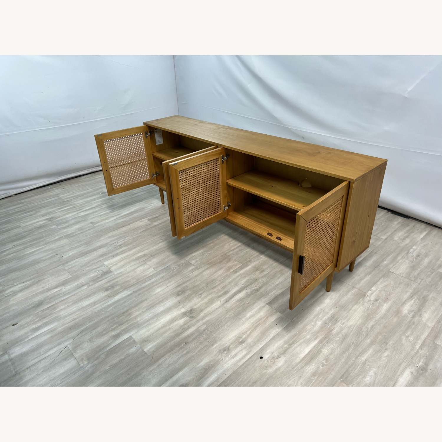 Classic Home Solid Wood 4 - Door Sideboard - image-11