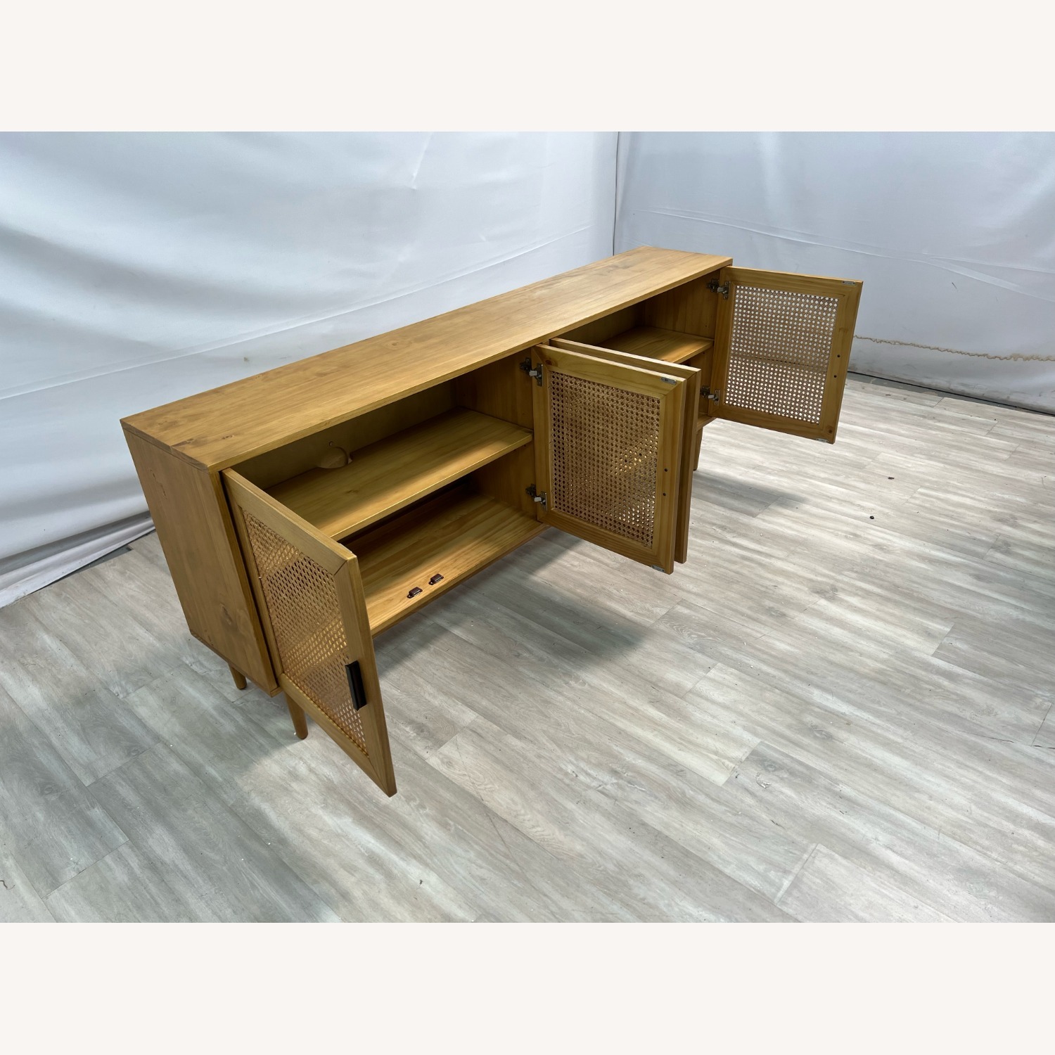 Classic Home Solid Wood 4 - Door Sideboard - image-10