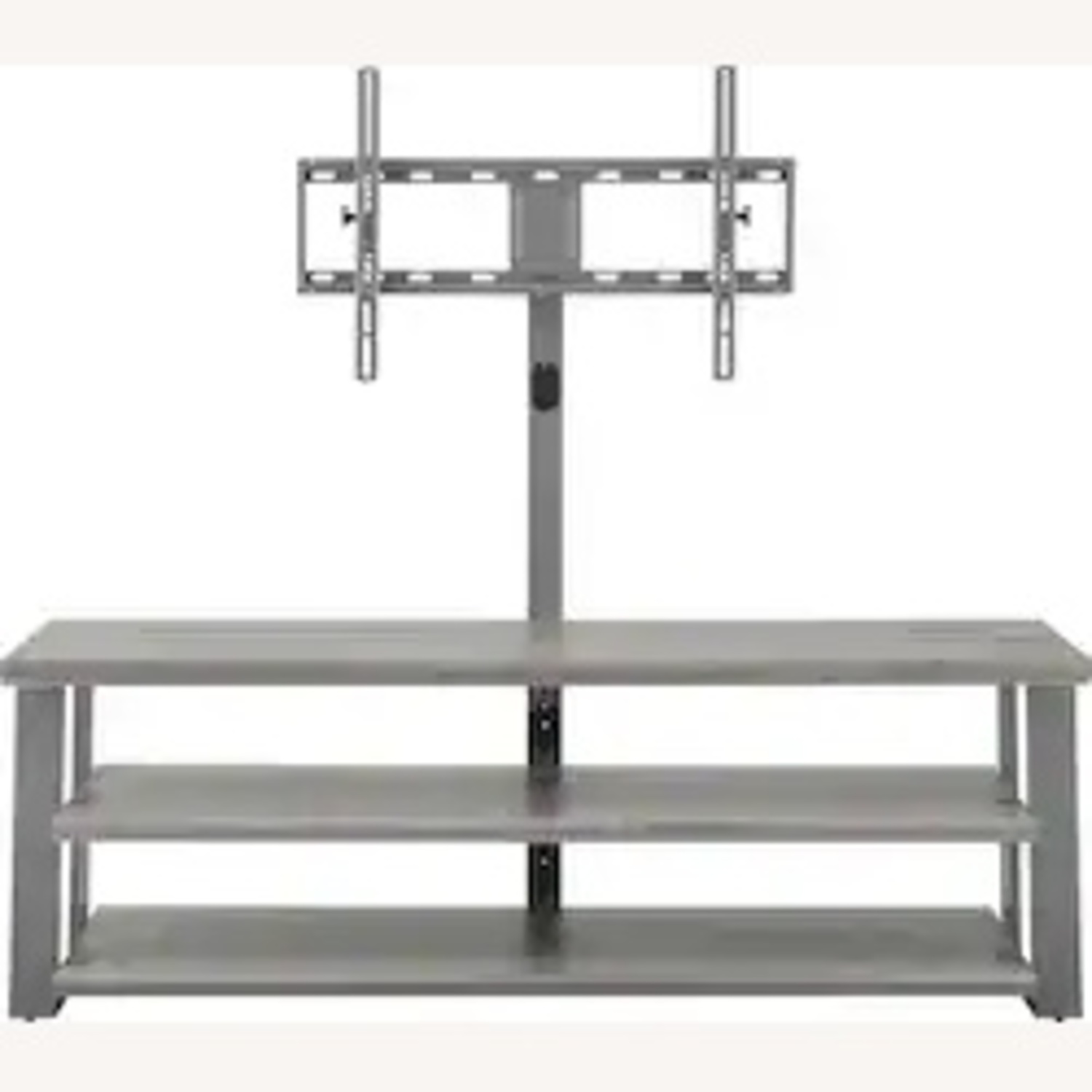 Modern Light Gray Swivel TV Stand  - image-7