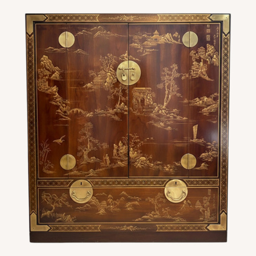 Used Drexel Heritage Dark Brown Wood Sideboard 1970's for sale on AptDeco