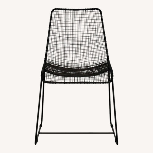 Used CB2 Wire Reed Chairs for sale on AptDeco