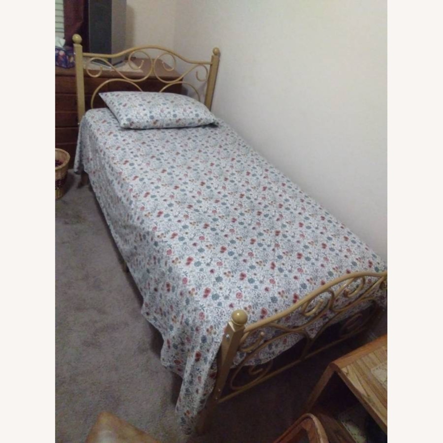 White Twin Bed - image-4